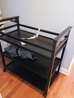 Black Graco brand changing table