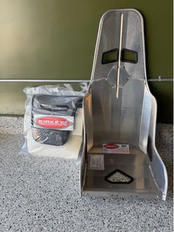 Kirkey drag racing seat and cover