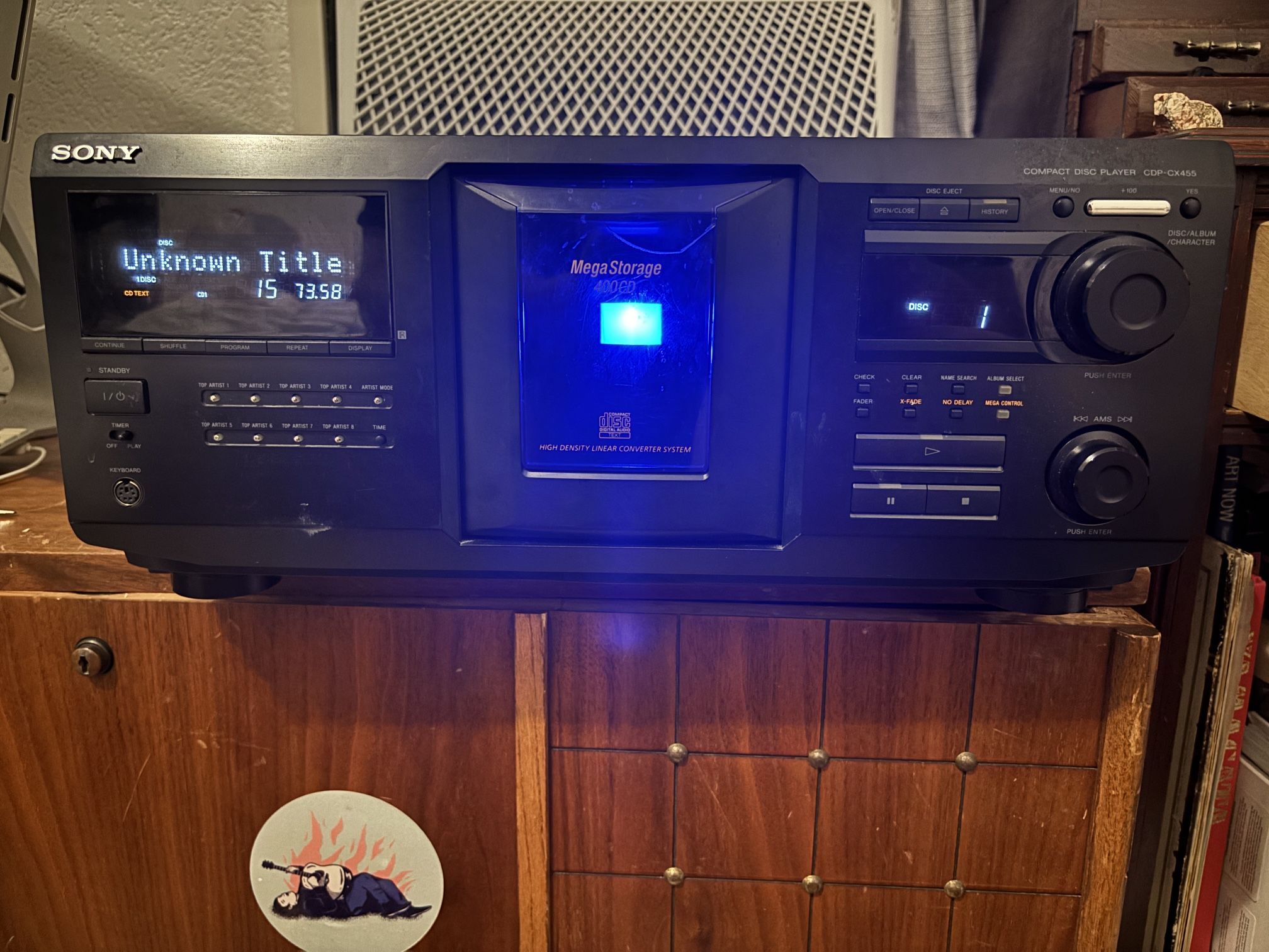 Sony CDP-CX455 400 CD Player Working