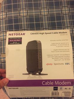 Netgear cm-400 modem