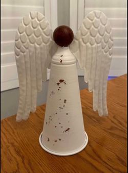$12 - New Metal Distressed Christmas Angel - 11”. Please pickup in the area of 36th Ave and Pinnacle peak within 24hours of take greatly appreciated.