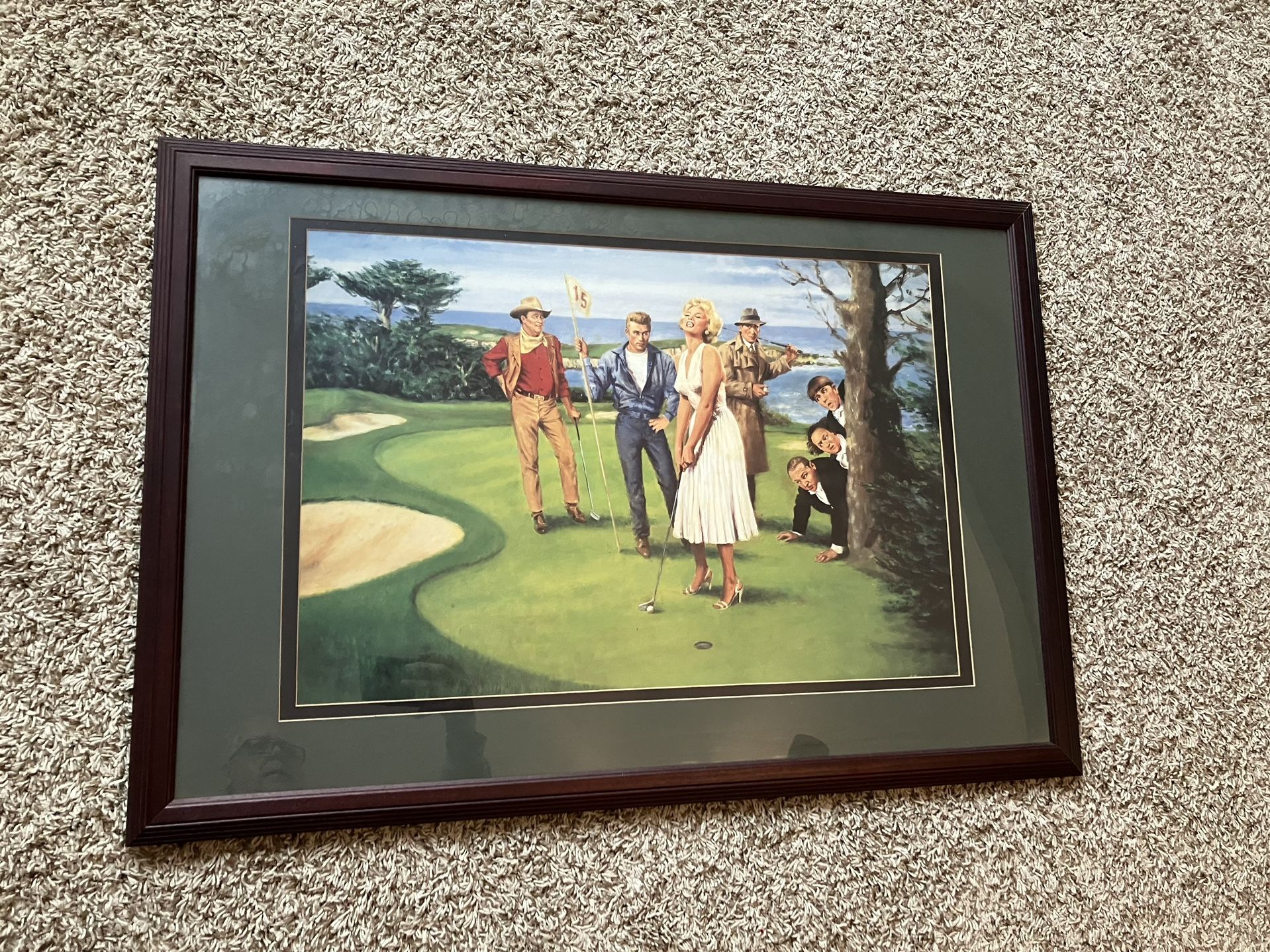 Parma Hts - Putting For Birdie Framed Picture - Marilyn Monroe - $ 25