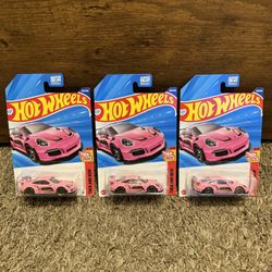 Hot Wheels Porsche 911 GT3RS (Lot Of 3)