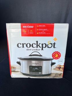Crockpot MyTime 6QT Oval Slow Cooker Stainless Steel - Unopened $50 OBO