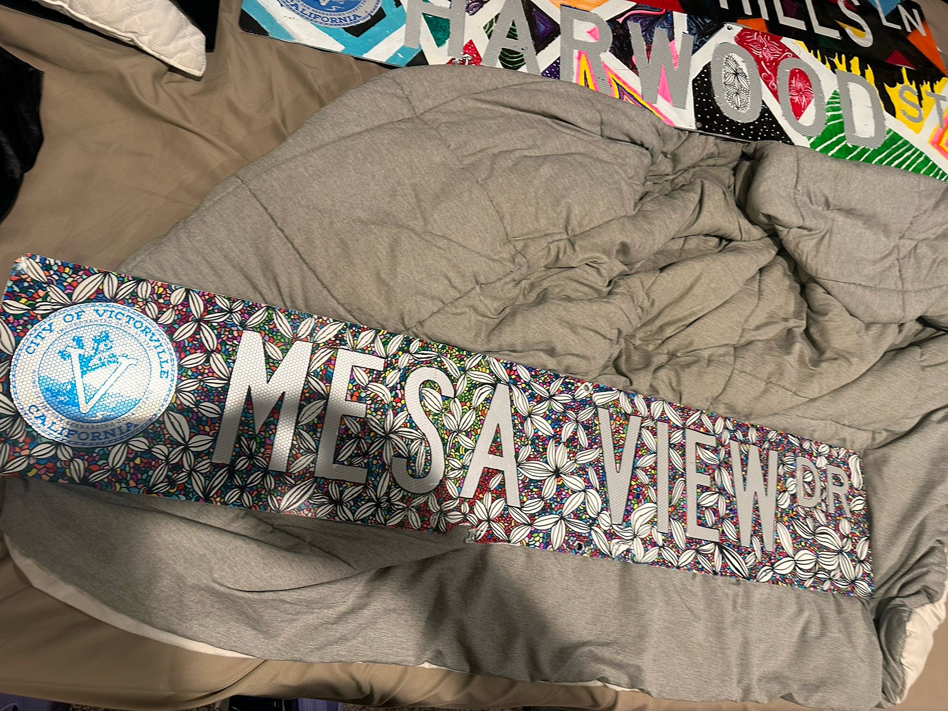 Custom Painted Street Sign 