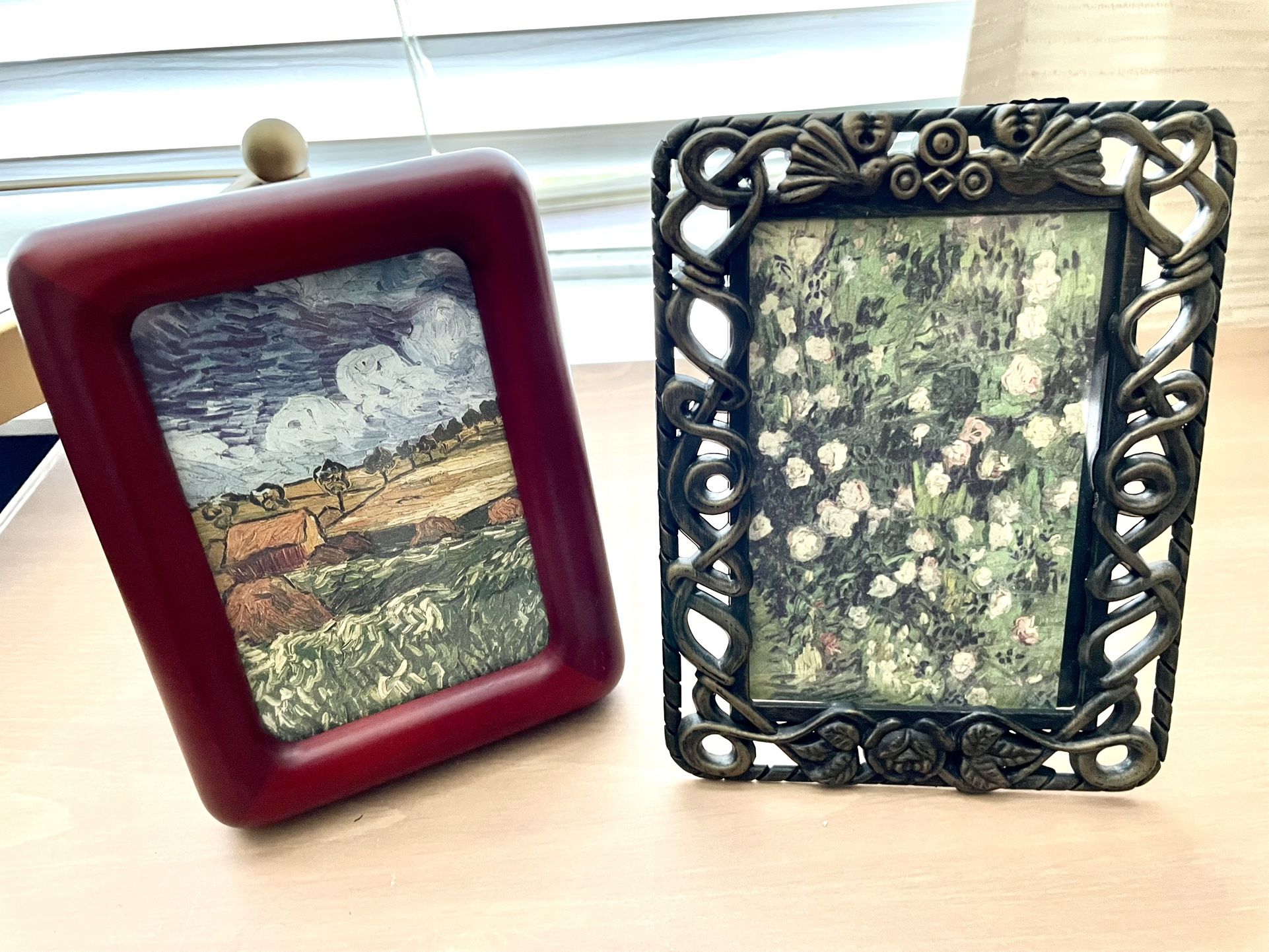 Van Gogh Prints - 4x6 Red Frame & Decorative Metal Frame
