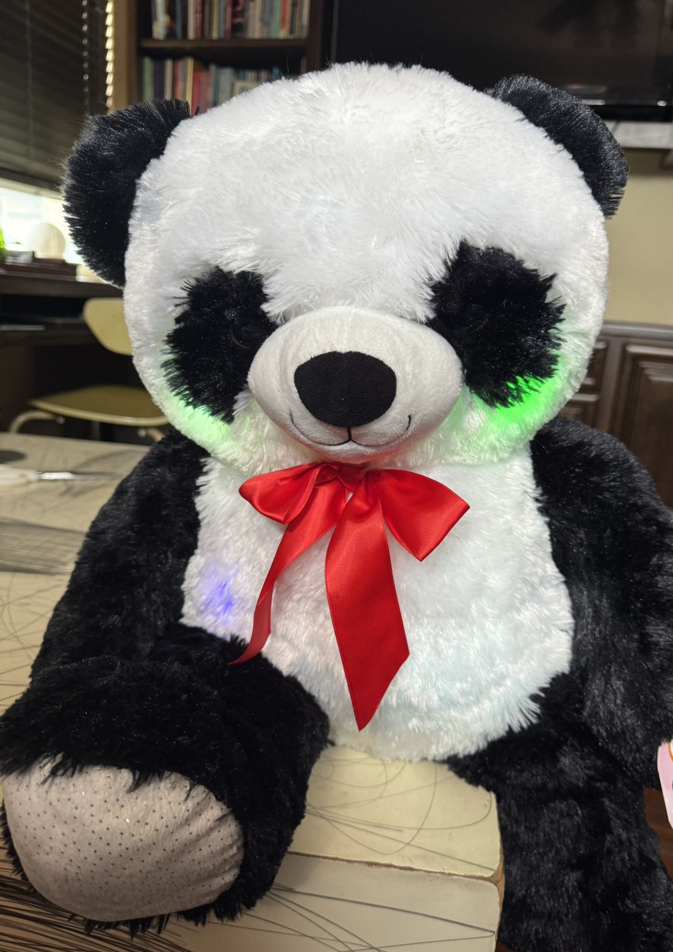 Soft Panda Teddy Bear Musical Lights Up