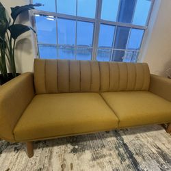 Mustard Yellow Futton Couch