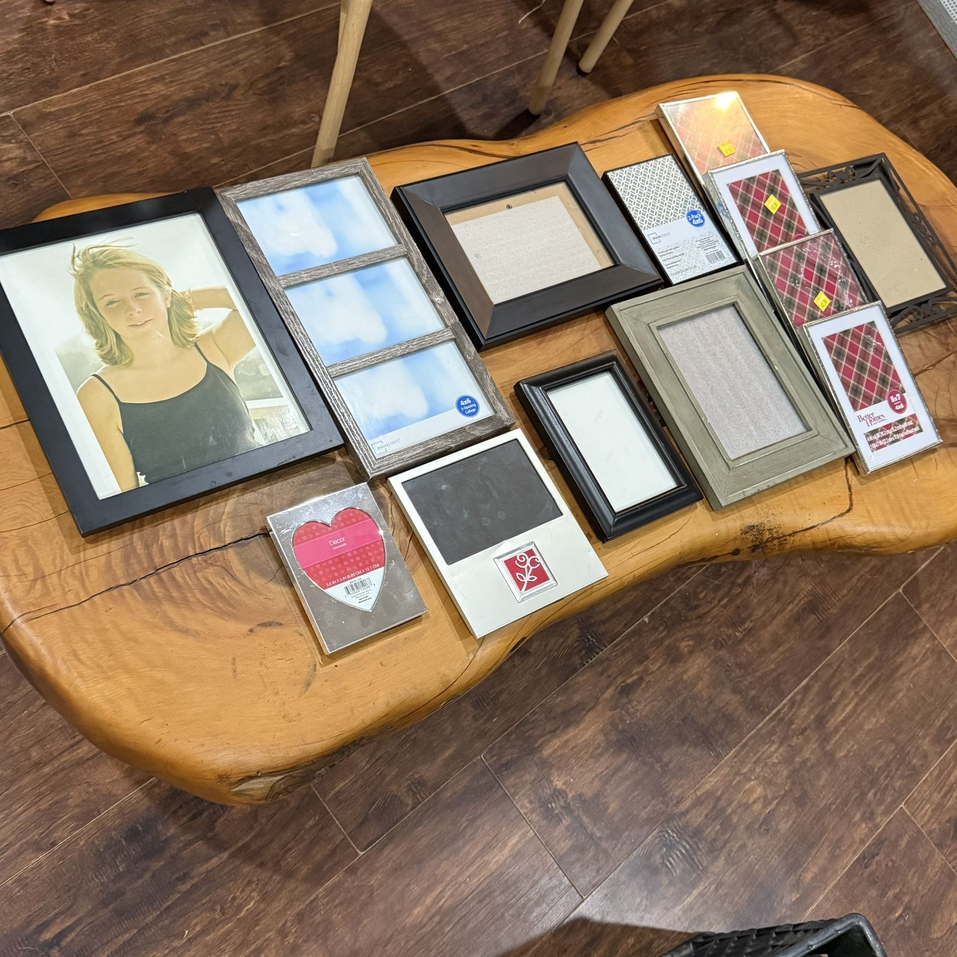 Mixed Photo Frame Bundle • 13 Frames (Various Sizes & Styles)