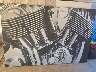 Giant Indian Motorcycle engine picture
