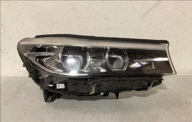 2016 2017 2018 2019 BMW 750i LED w/o Halo Design Headlight RIGHT Used OEM SHELL