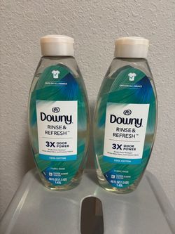 Downy Rinse Out Odor Laundry Rinse, Tackles Tough Odors and Refreshes, Cool Cotton Scent, 48 fl oz