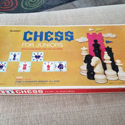 Vtg 1965 Selright CHESS FOR JUNIORS Complete Selchow & Righter Company

