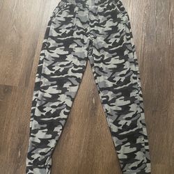 Womans Soft Black Army Jogger Pants Size Medium #6