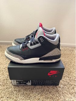 Jordan 3 Cement (GS) Size 6y $75