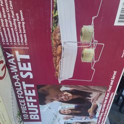 Portable buffet sets