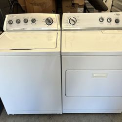 ⭐️ NICE CLEAN WHIRLPOOL TOP LOAD WASHER AND DRYER SET ⭐️