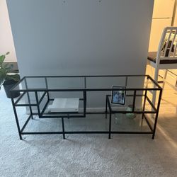 Glass Entertainment Center / TV Stand