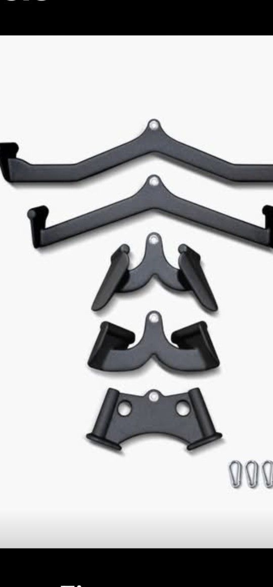 5 PIECE SET LAT PULL DOWN ATTACHMENTS ( BRAND NEW IN THE BOX )