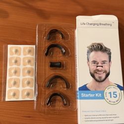 Identical to Intake Breathing Nasal Strip Starter Kit (15 Count, Black) - Boost Oxygen Intake, Reduce Snoring, Improve Sleep