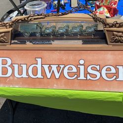 Vintage Budweiser Pool Table Light 