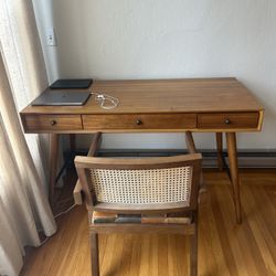 Mid Century Desk + Chair