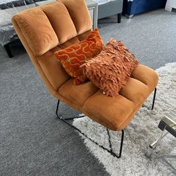 Orange Accent Chair 
