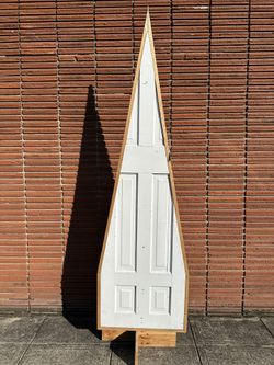 Rustic Wood Door Christmas Tree 