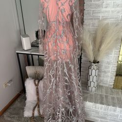 Shiny Sequin Women Long Dress Brand New 