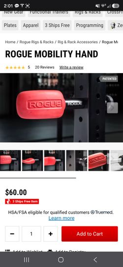 Rogue monster lite massage mobility