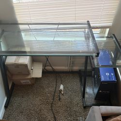 Glass Computer Desk 