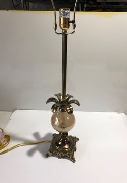Table lamp tall with glass