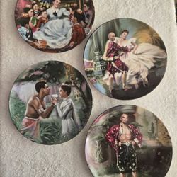 Set Of 1-4  Edwin M Knowles Limited Edition The King And I Collector's Plate Series 