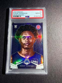 Ausar Thompson 2023 Mosaic Micro Mosaic RC PSA 10