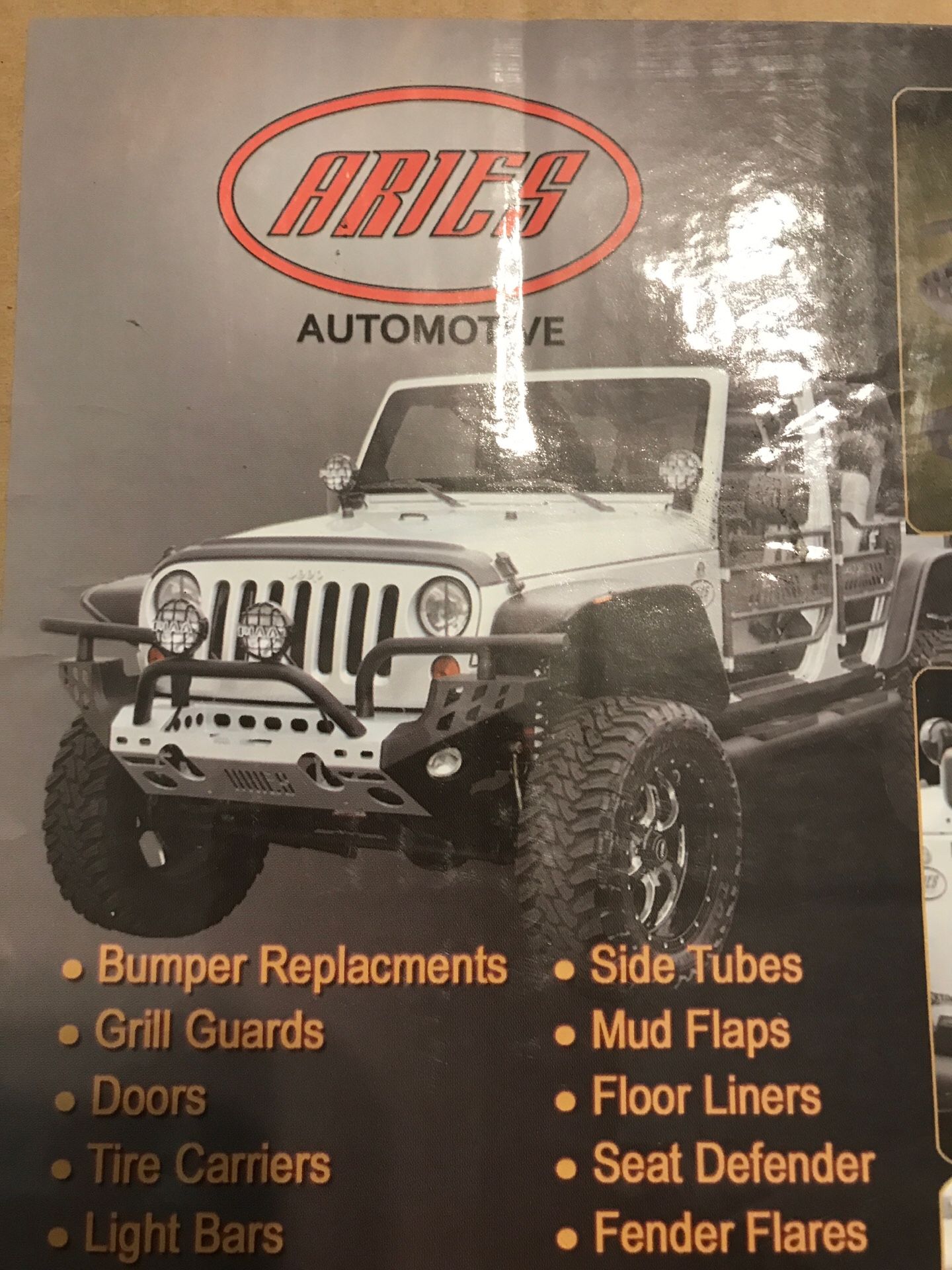 Wrangler front replacement bumper brush tube