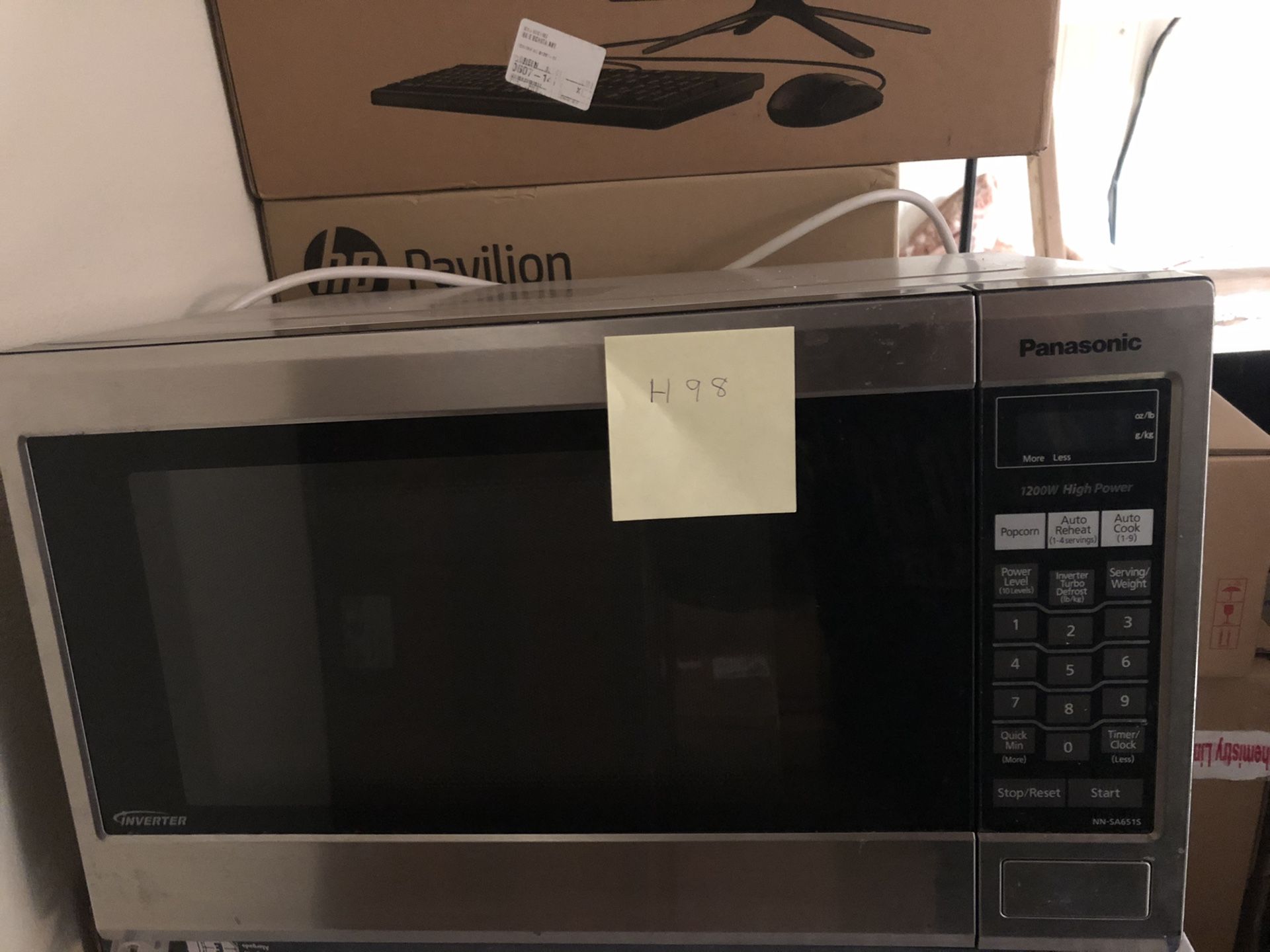 Free Panasonic microwave oven