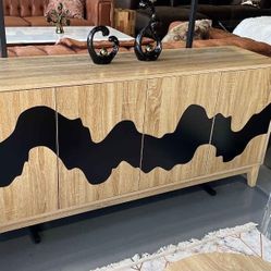 63" TV STAND or BUFFET LIGHT BROWN