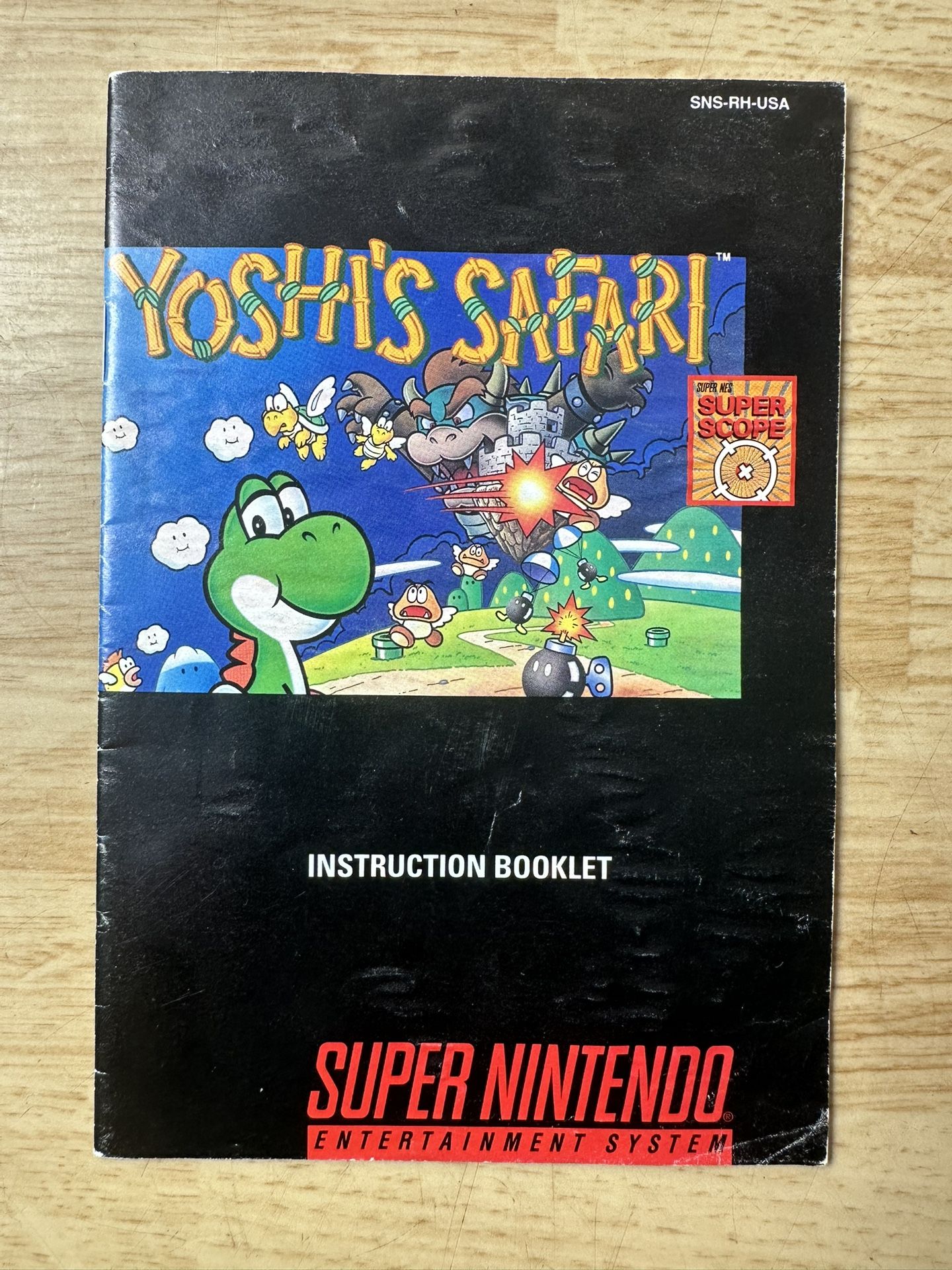 SUPER NINTENDO - SNES - YOSHI'S SAFARI - INSTRUCTION MANUAL - SNS-RH-USA