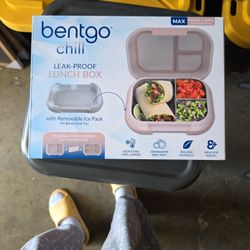 Bentgo Chill Kids Leak-Proof Lunch Box - 4-Compartment Bento Box with Built-In Ice Pack,