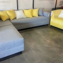 Light Grey Sectional Sofa - Muebles Modernos 