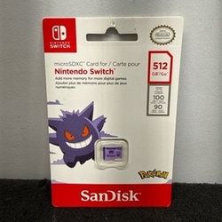 512GB Pokémon Micro SD Memory Card for Nintendo Switch, Lite and OLED - Brand New, Sealed and Unopened