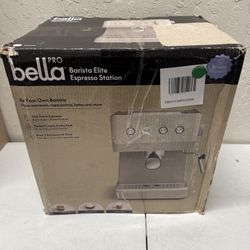 Espresso Machine- Bella Pro – Barista Elite Espresso Station (20-Bar, Oatmilk)