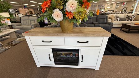 TV STAND AND FIREPLACE