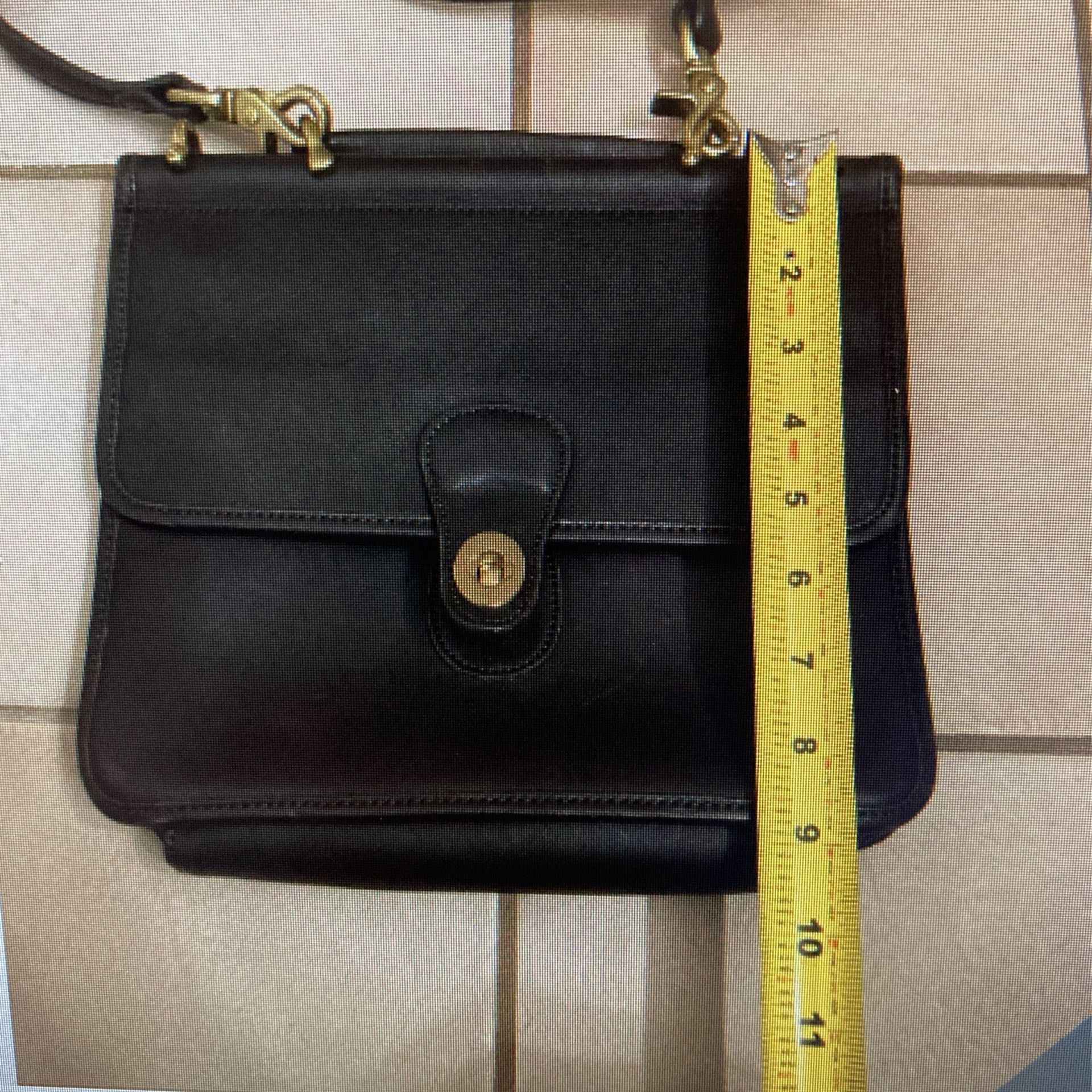 Sports Coach Willis Top Handle Leather Turn lock Cross Body Bag Leather