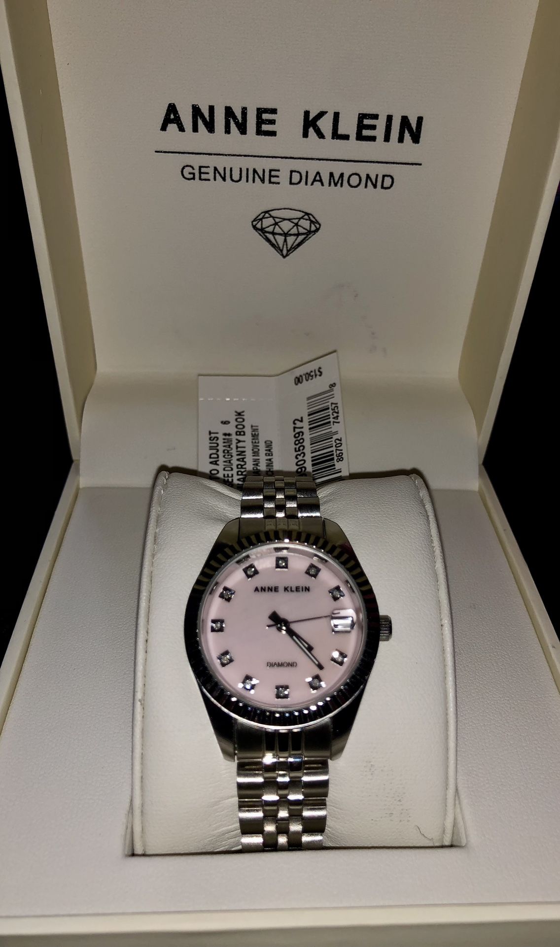 Anne Klein Diamond - Stainless Steal  Watch
