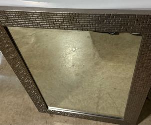 Metallic Mosaic Framed Wall Mirror