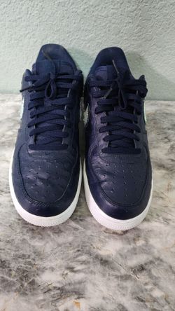 Custom ostrich navy blue Airforce one