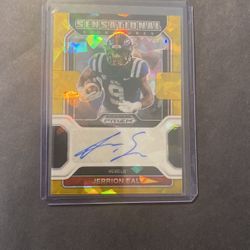 Jerrion Ealy 2022 Prizm Draft Picks Auto Gold #SS-JEA
