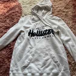 Hollister White Hoodie