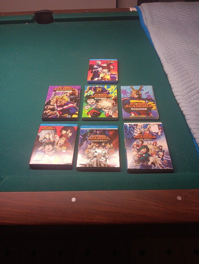 My Hero Academia Seasons 2 And 4 and Season 3 Part One Plus 2 Movies "Heros Rising" & "Two HEROS" GREATEST DEAL DVER!